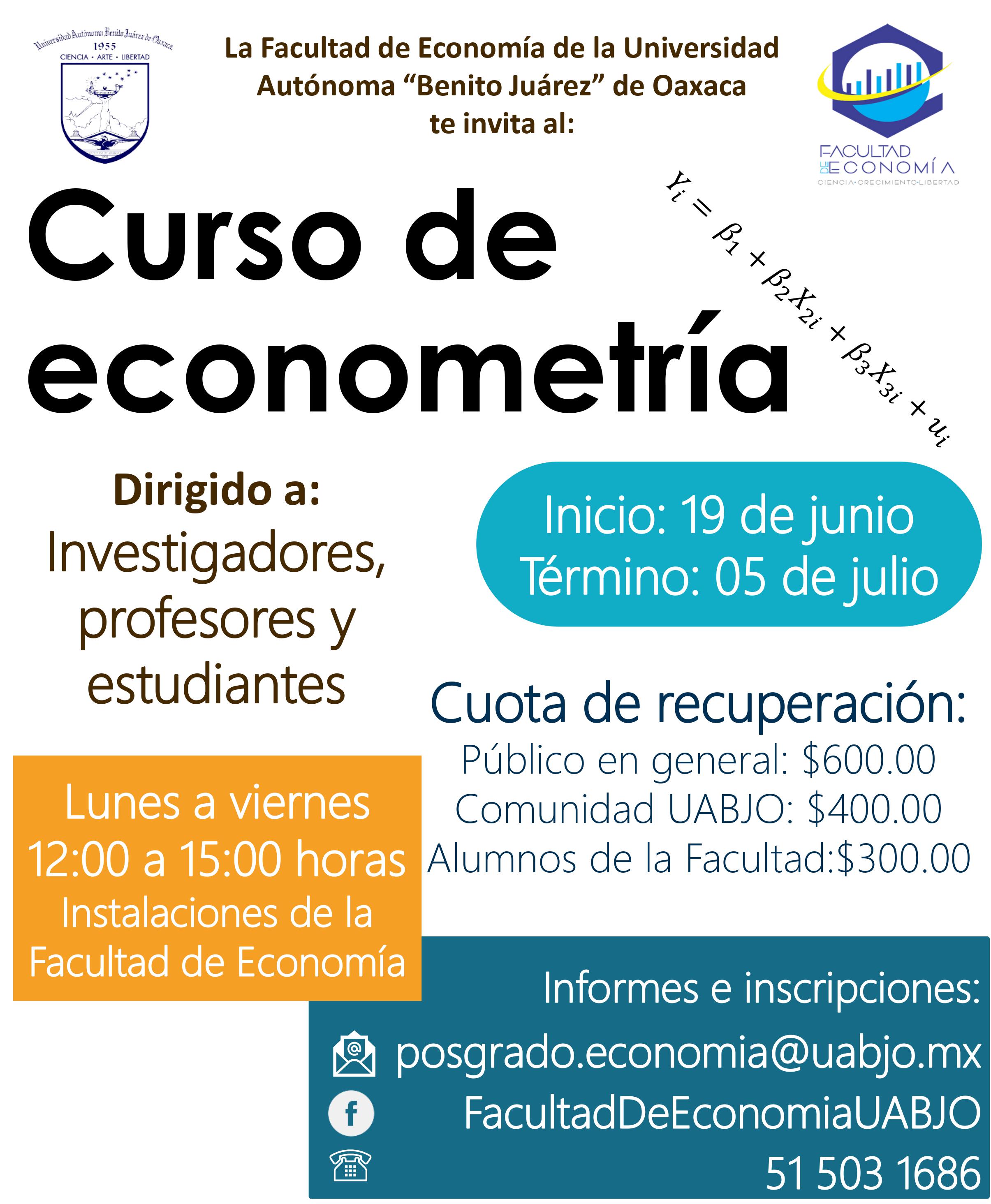 Curso de econometr a