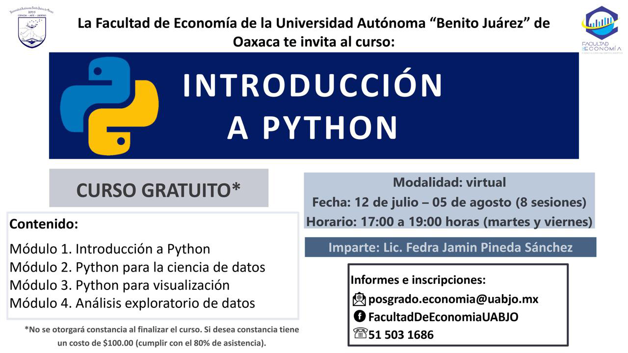 CURSO INTRODUCCIÓN A PYTHON