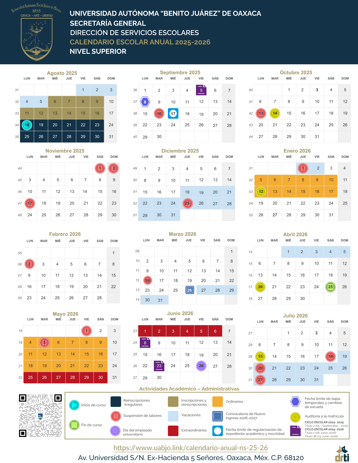 Calendario Anual 2025-2026